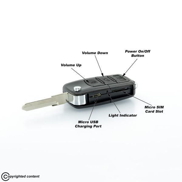 Cheie Auto GSM cu casca de copiat fara fire 4